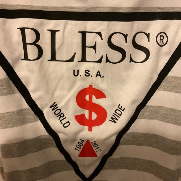Bless Graphic Hoodie with Red and Black Details - Picture 2 of 4